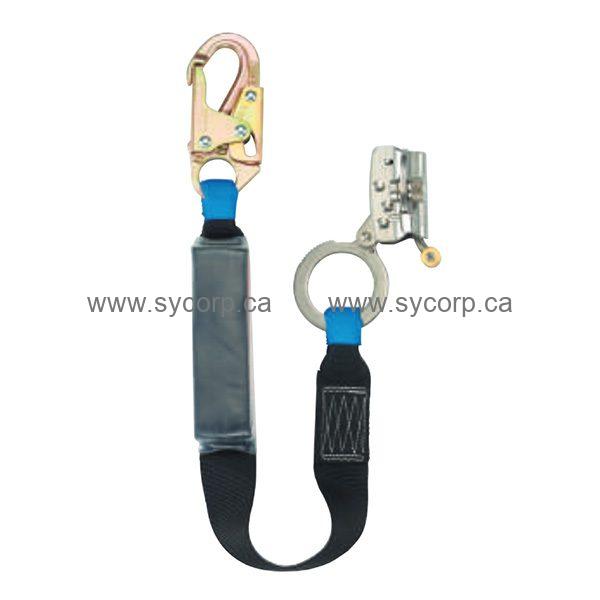 CONDOR, Tubular Webbing, Steel Rebar Hook, Shock-Absorbing Lanyard