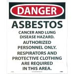 Danger Sign Asbestos 14 x 18