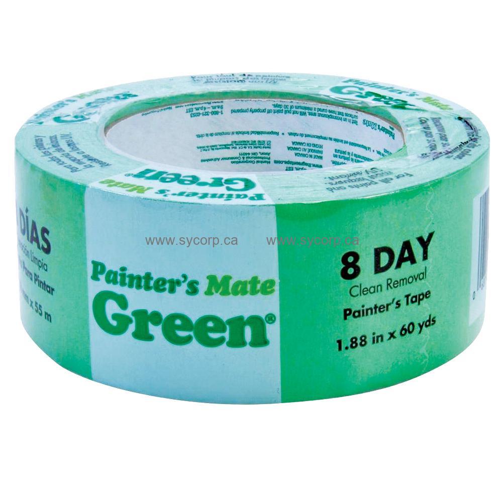 Painter's Mate Green CP 150 Multi-Surface Painters' Tape, Professional  Grade, day, 4.6 mil, 48mm x 55m, Green, Roll (CP15048)