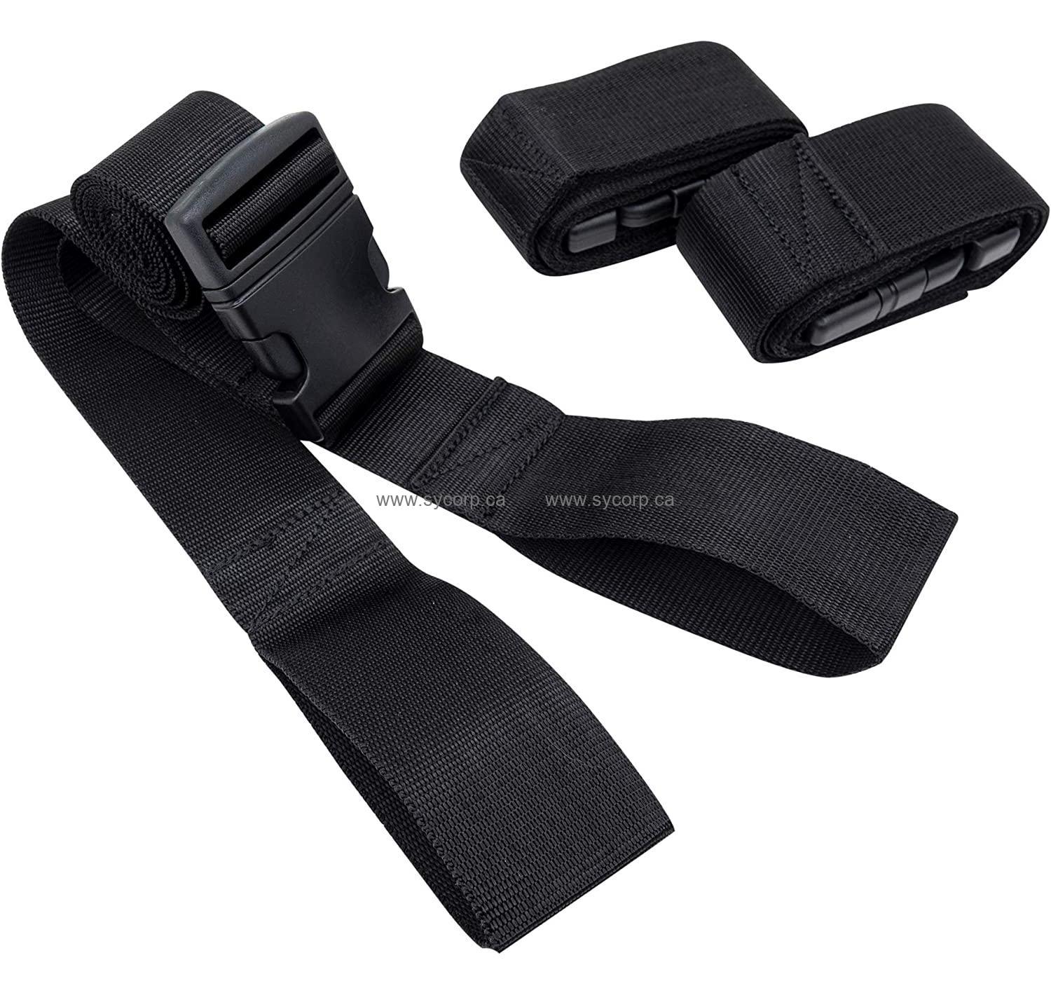 Spine Board Straps, With Plastic Buckle, For Stretcher, 6ft, Set of 3  (FSFASSPB6-3)